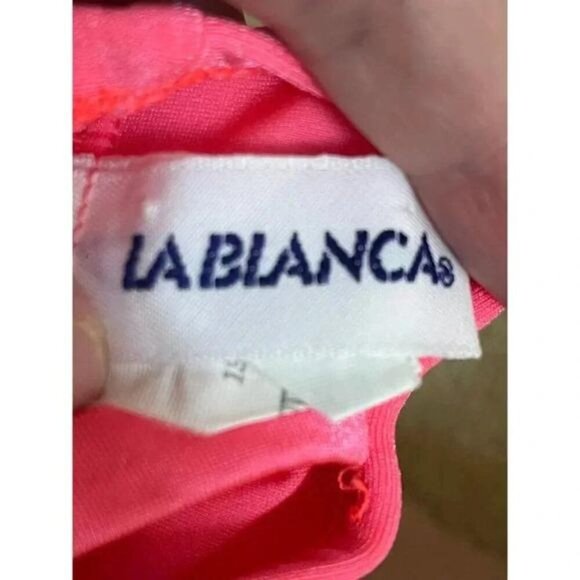 Vintage La Blanca Bright Pink One-Piece Swimsuit – 1980s–90s Y2K Swimwear - Picture 8 of 9